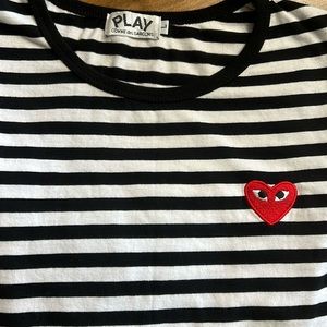 PLAY Comme des Garcons striped long-sleeve shirt